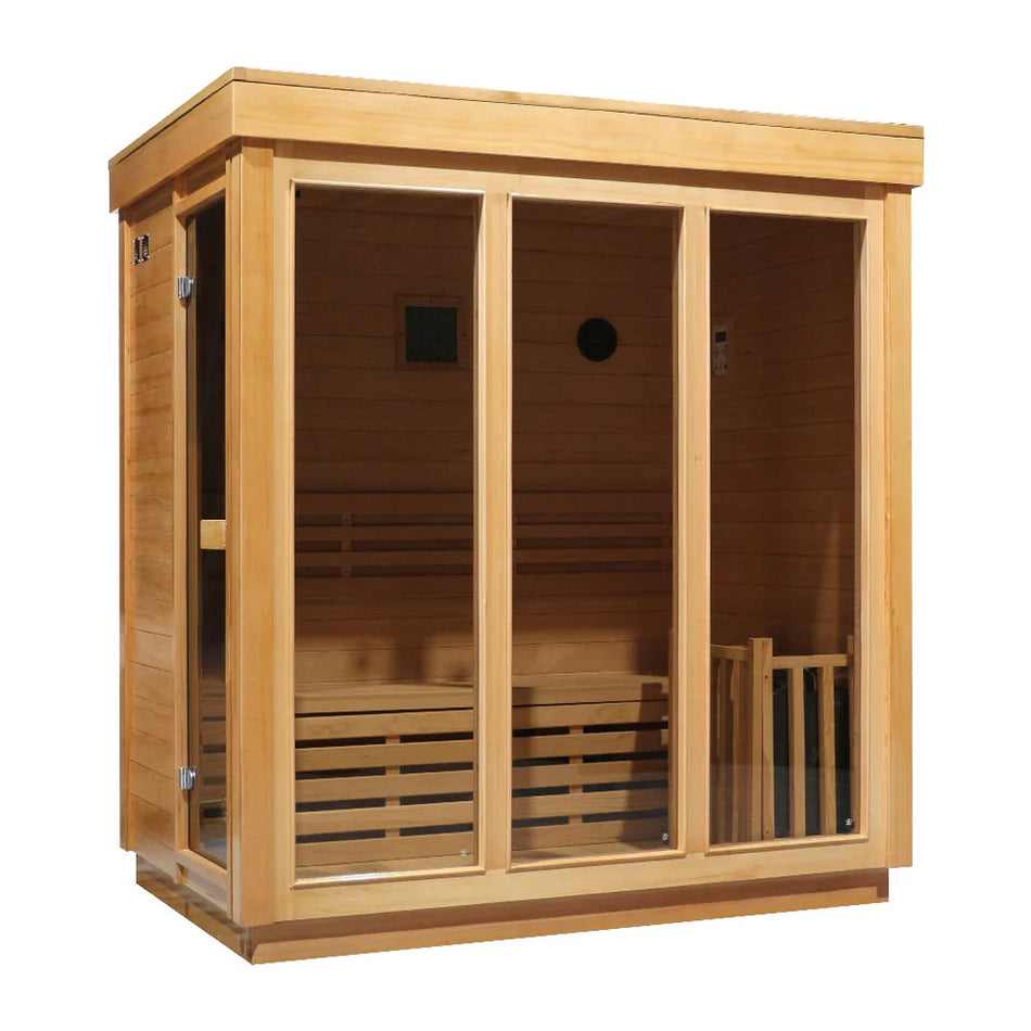 4 Person Traditional Outdoor Red Cedar Sauna