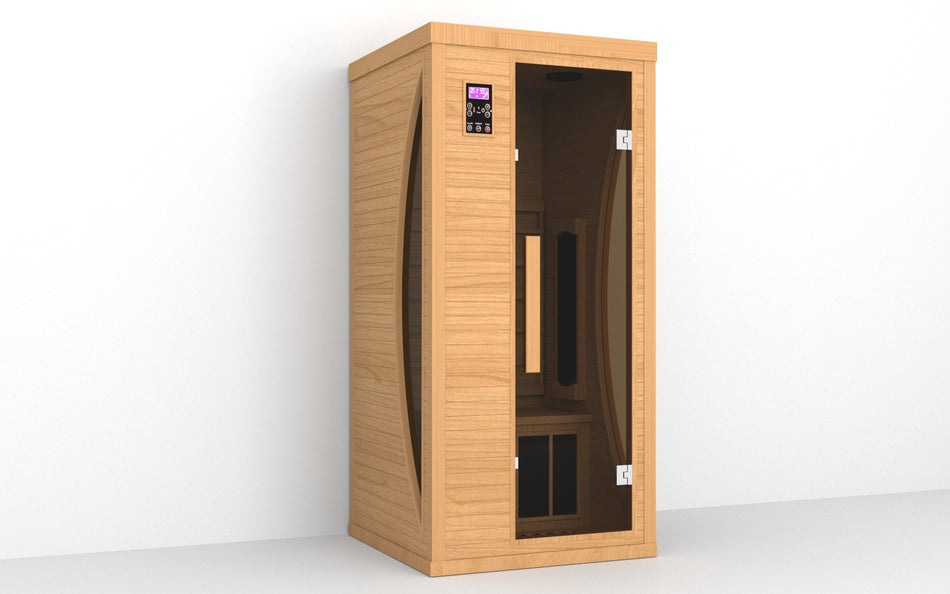 1 Person Far Infrared Red Cedar Sauna