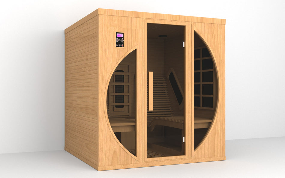 2 Person Far Infrared Red Cedar Sauna With Recliners