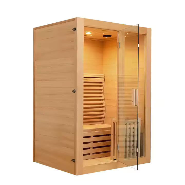 1 Person Traditional Indoor Red Cedar Sauna