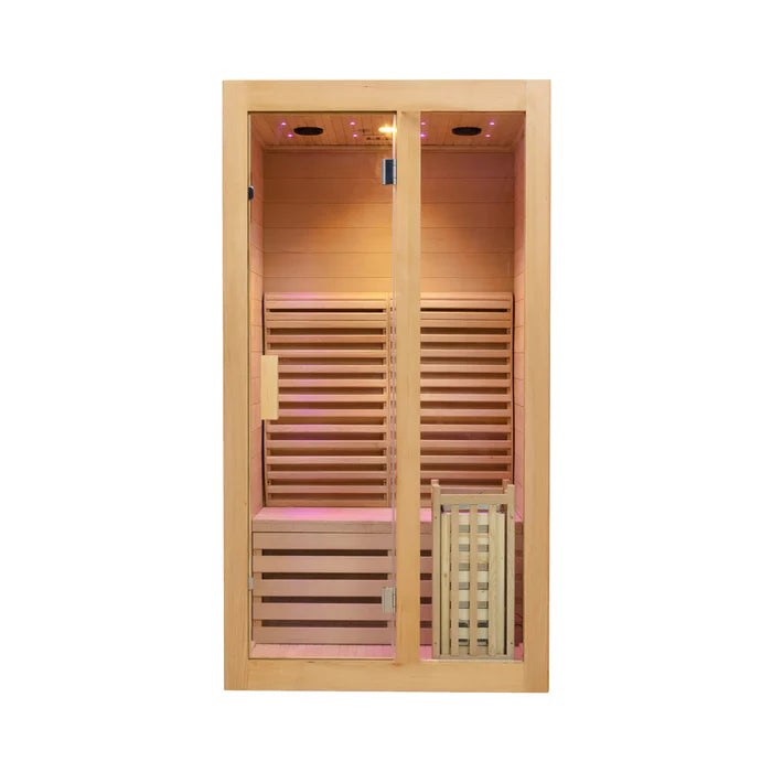 1 Person Traditional Indoor Red Cedar Sauna