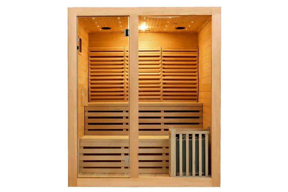 6 Person Traditional Indoor Red Cedar Sauna