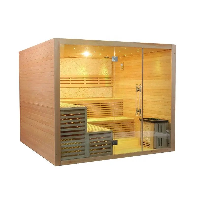10 Person Traditional Indoor Red Cedar Sauna