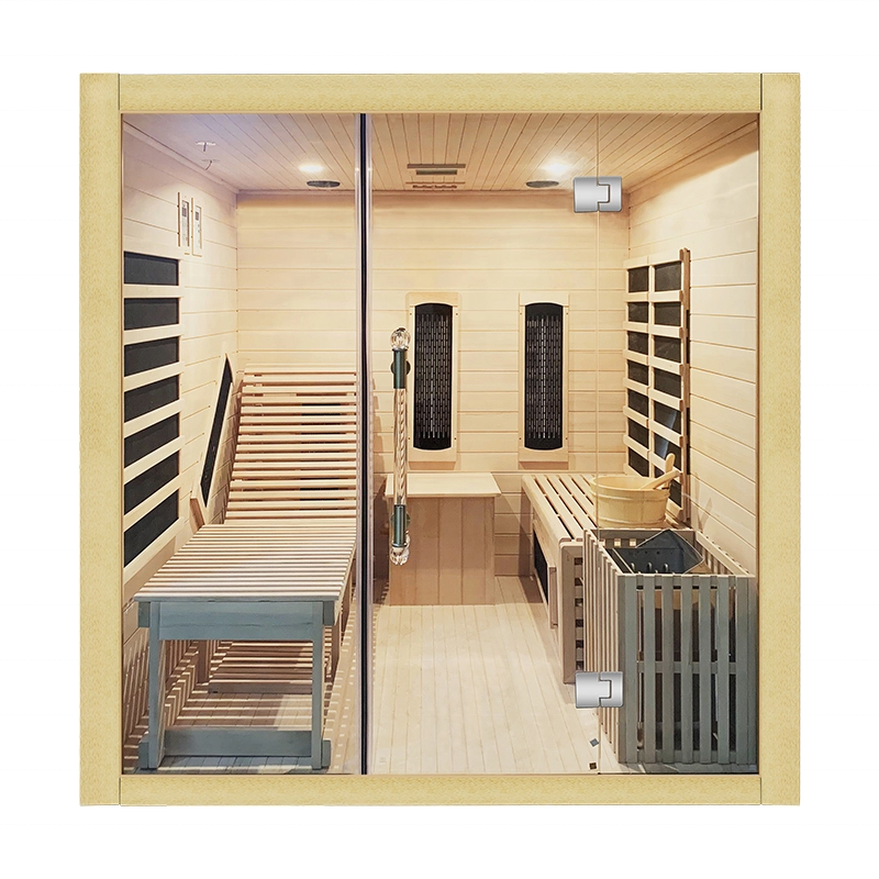 2 Person Infrared & Traditional Hybrid Red Cedar Sauna