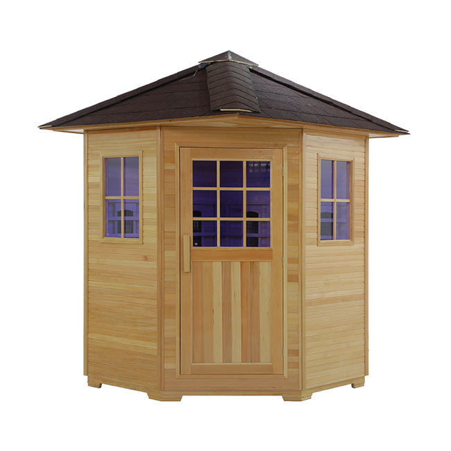 4 Person Outdoor Far Infrared Red Cedar Sauna